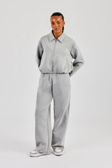 Womens Scuba Harrington Jacket & Jogger - Grey