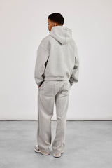 Scuba-Kapuzenpullover mit Reißverschluss und bequeme Scuba-Hose – Grau