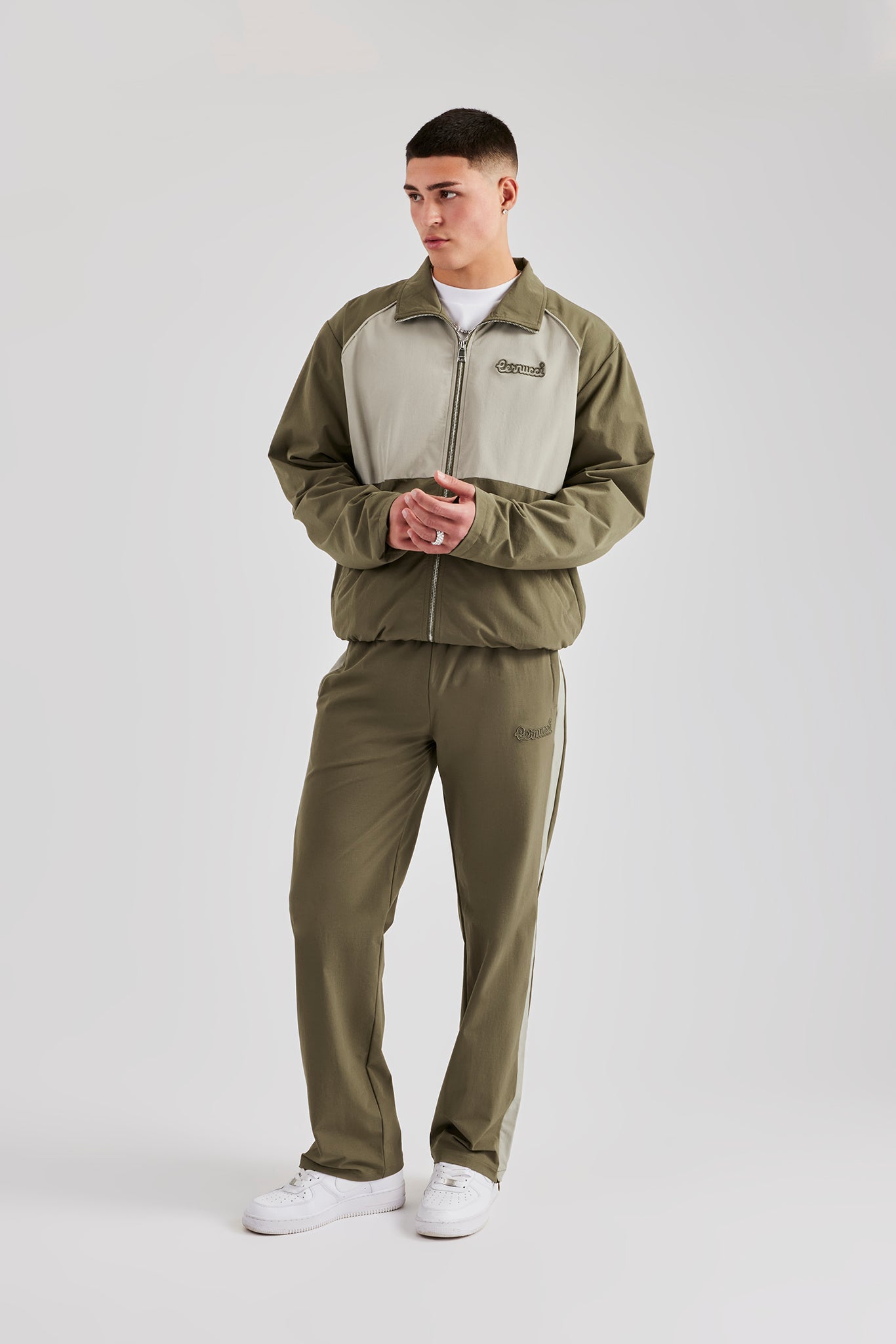 メンズウェア TNRCN NYLON SET UP JACKET KHAKI RUFFLOG SH-SSTRACK02DH-M-KH_SH-
