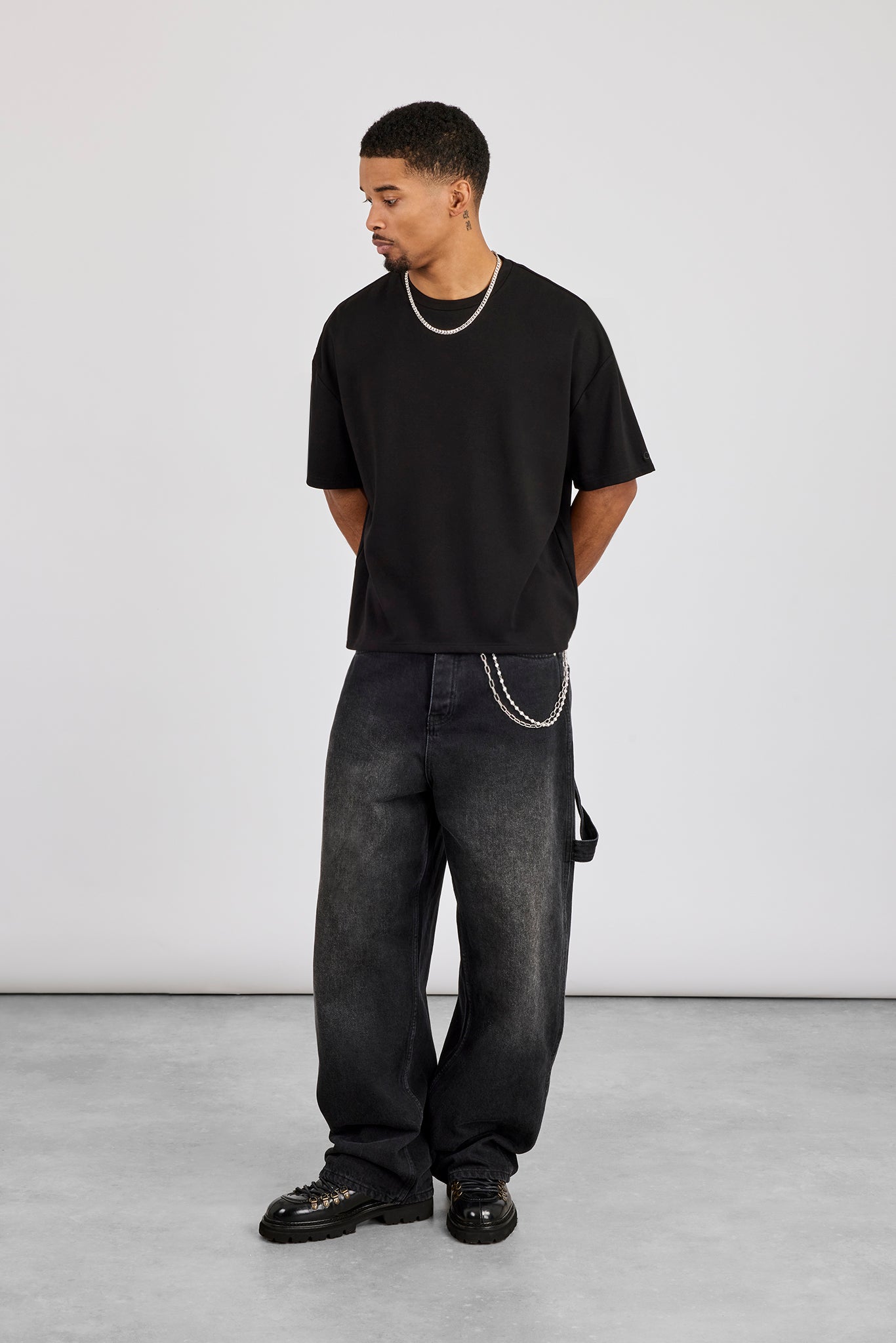 Soft Touch Boxy T-Shirt - Black