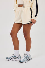 Towelling Runner Short - Off White