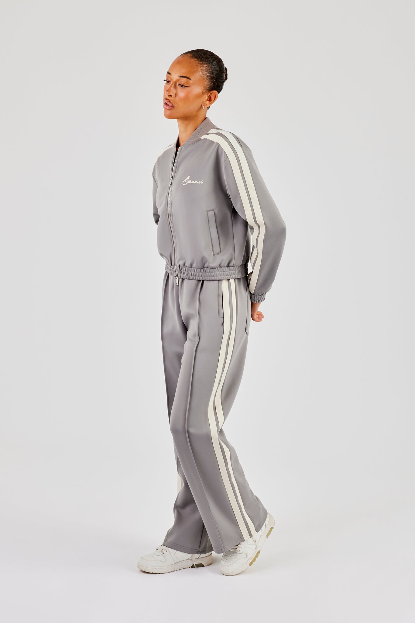 Taping Bomber Tracksuit - Grey