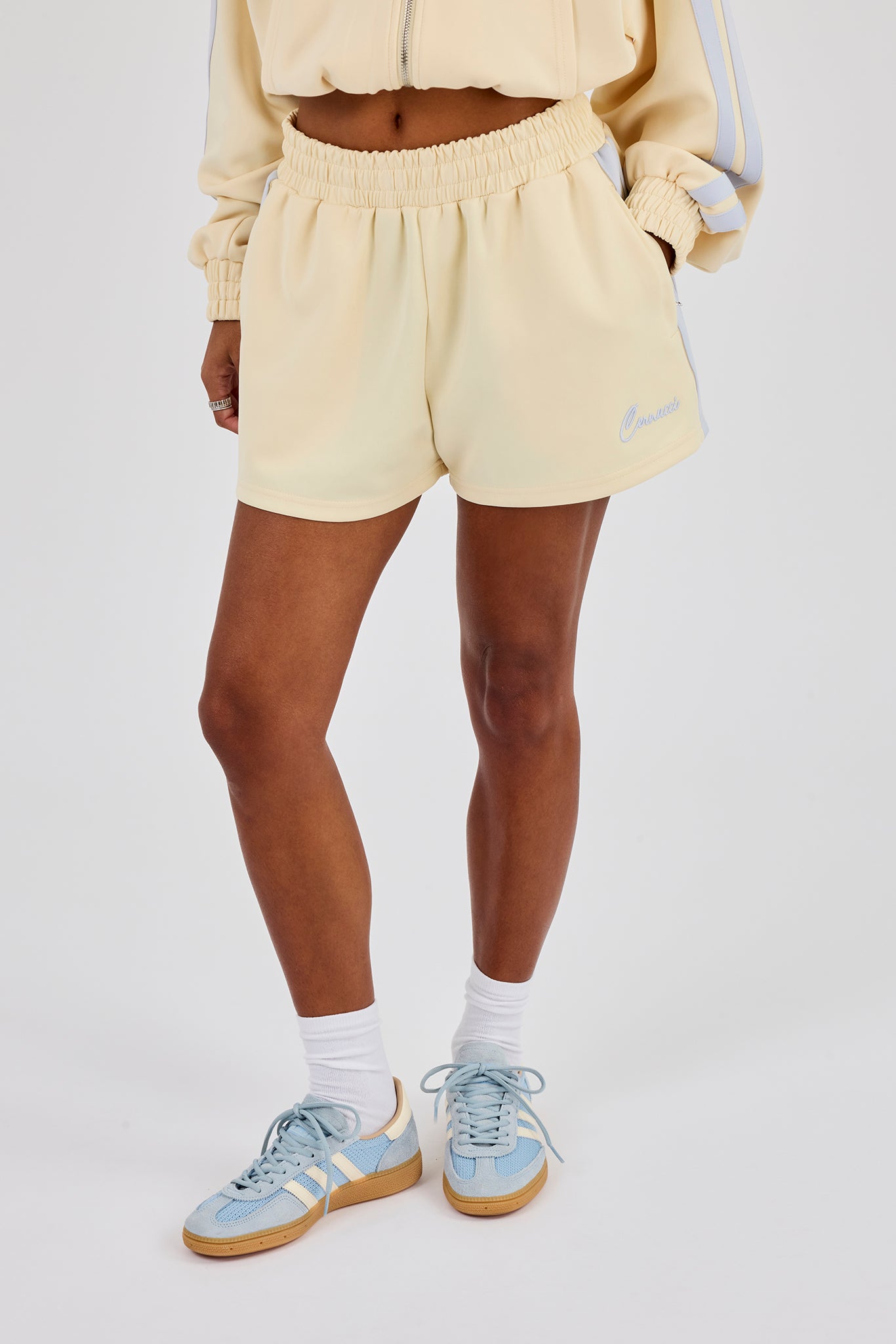 Taping Short - Butter Yellow | Womens Shorts | Shop Plain Shorts