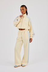 Taping Wide Leg Pant - Butter Yellow