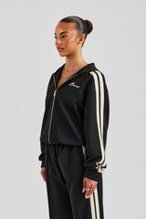 Taping Hooded Jacket - Black