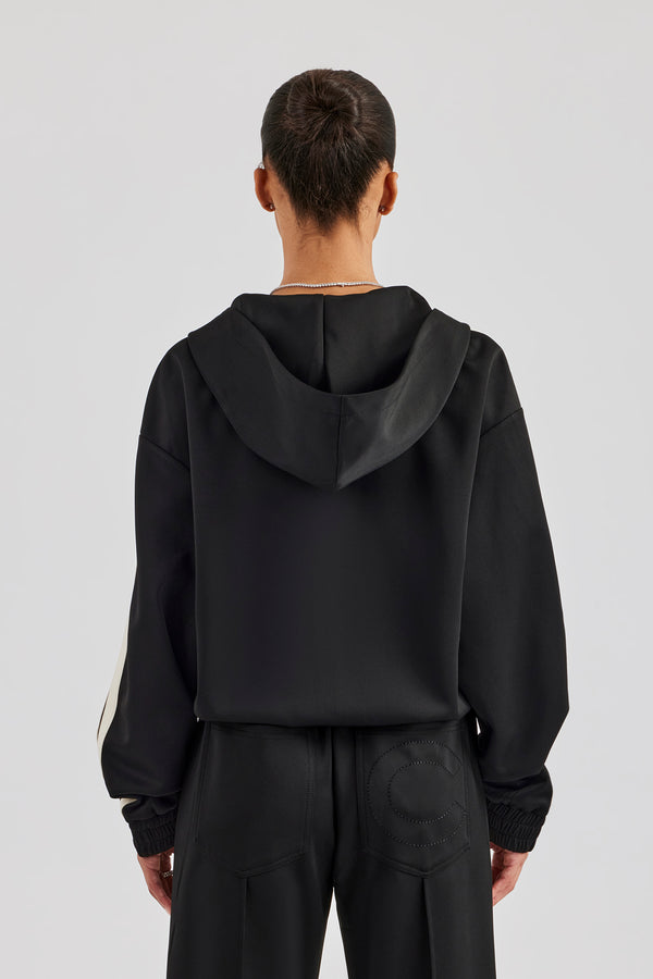 Taping Hooded Jacket - Black
