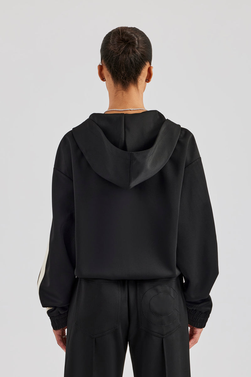 Taping Hooded Jacket - Black