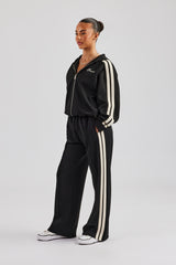 Taping Hooded Jacket - Black