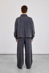 Acid Wash Rugby Polo & Baggy Jogger - Washed Navy