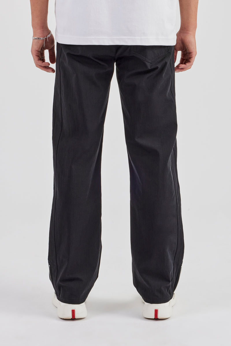 Trainingshose aus gebondetem Nylon - Schwarz