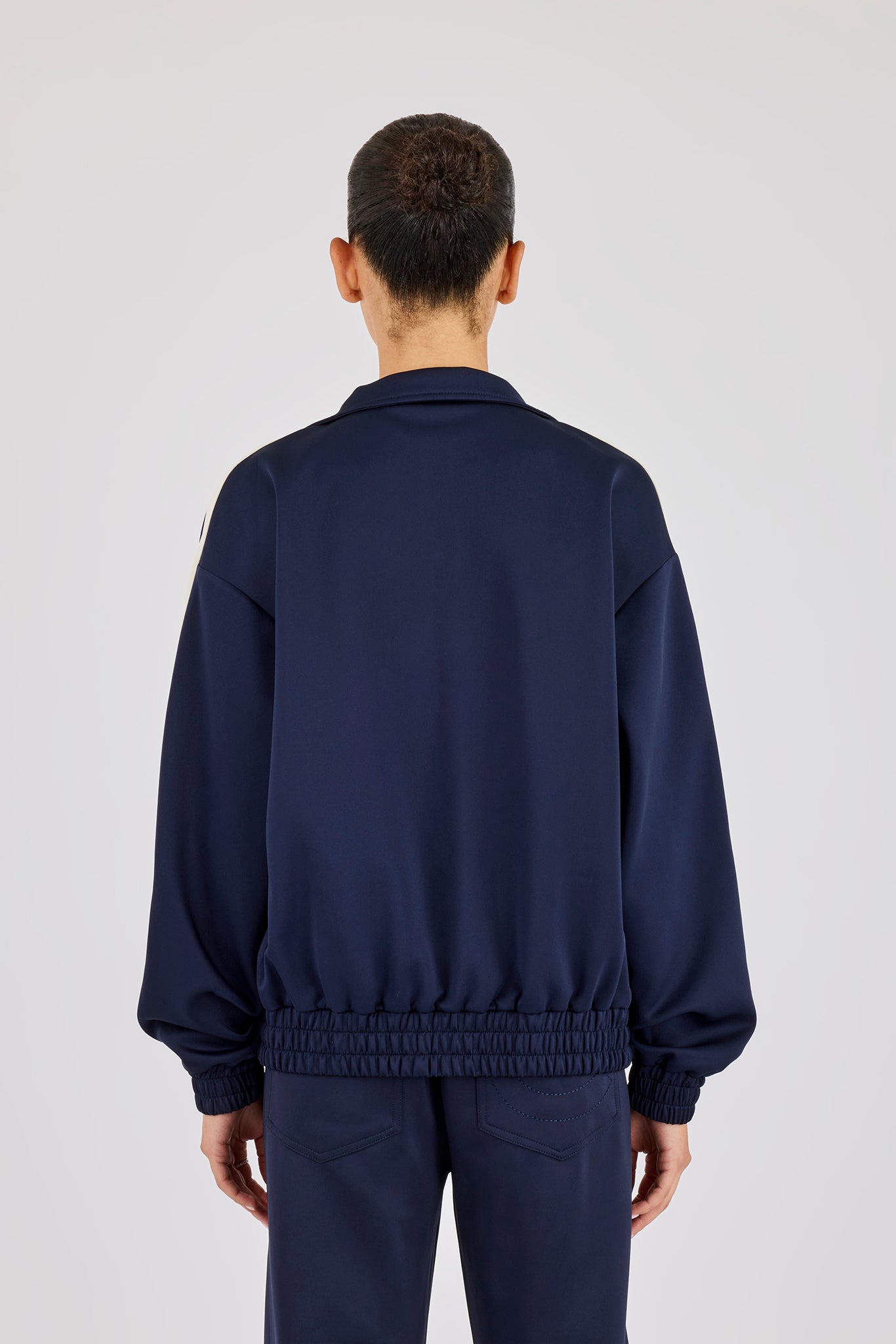 Varsity Panel Track Jacket - Navy