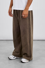 Washed Baggy Jogger - Brown