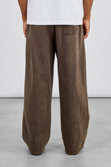 Washed Baggy Jogger - Brown