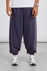 Washed Cuffed Jogger - Navy
