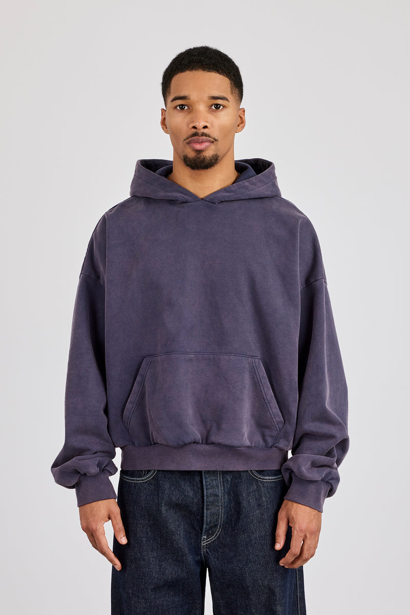 Washed Hoodie - Navy