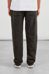 Embroidered Knitted Jogger - Chocolate