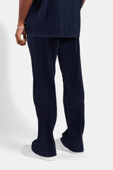 Relaxed Pleated Trouser - Navy