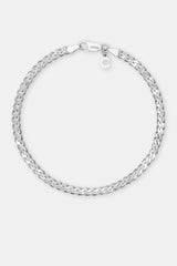 Poliertes kubanisches Armband – 4 mm