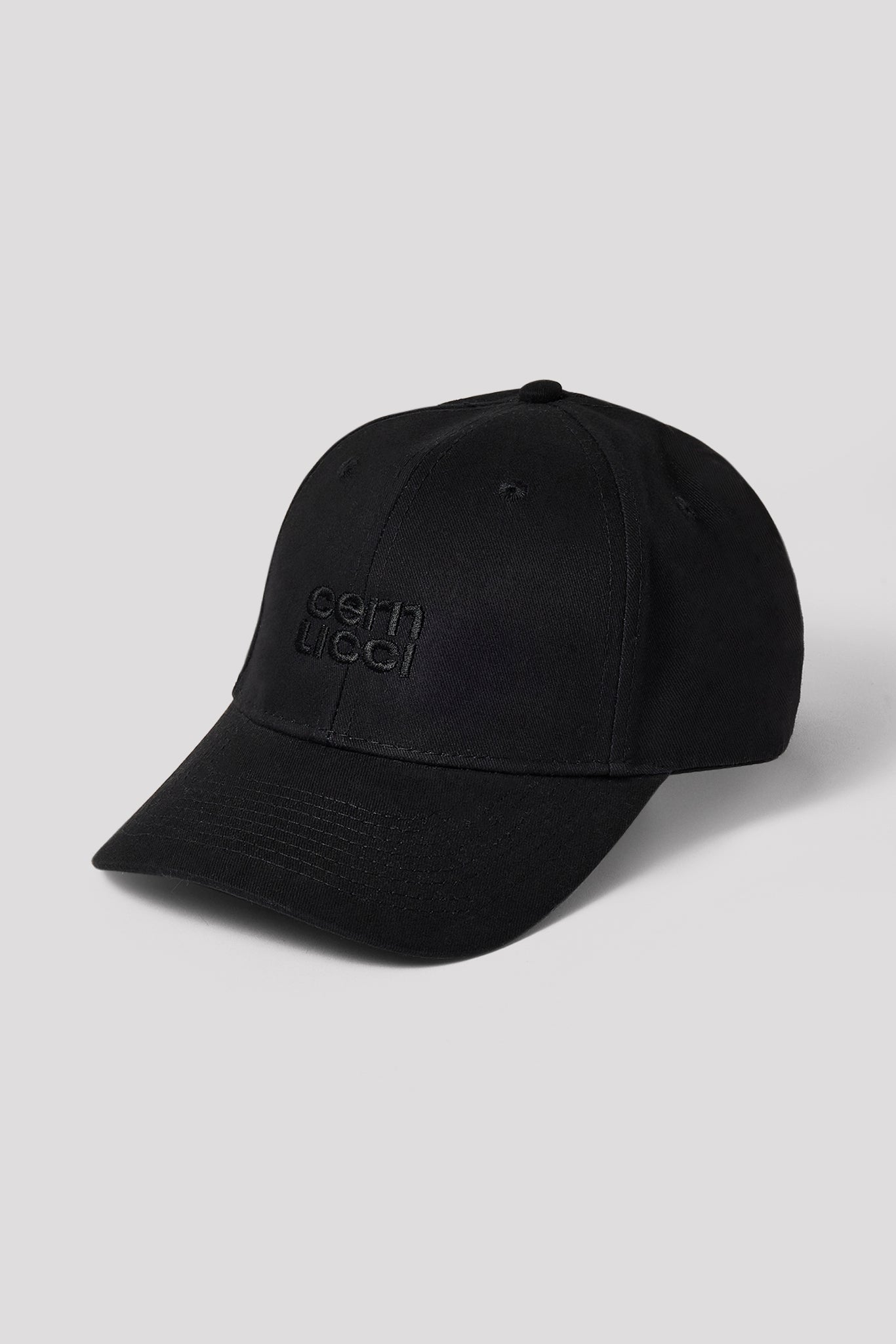 Cernucci Stacked Logo Cap - Black