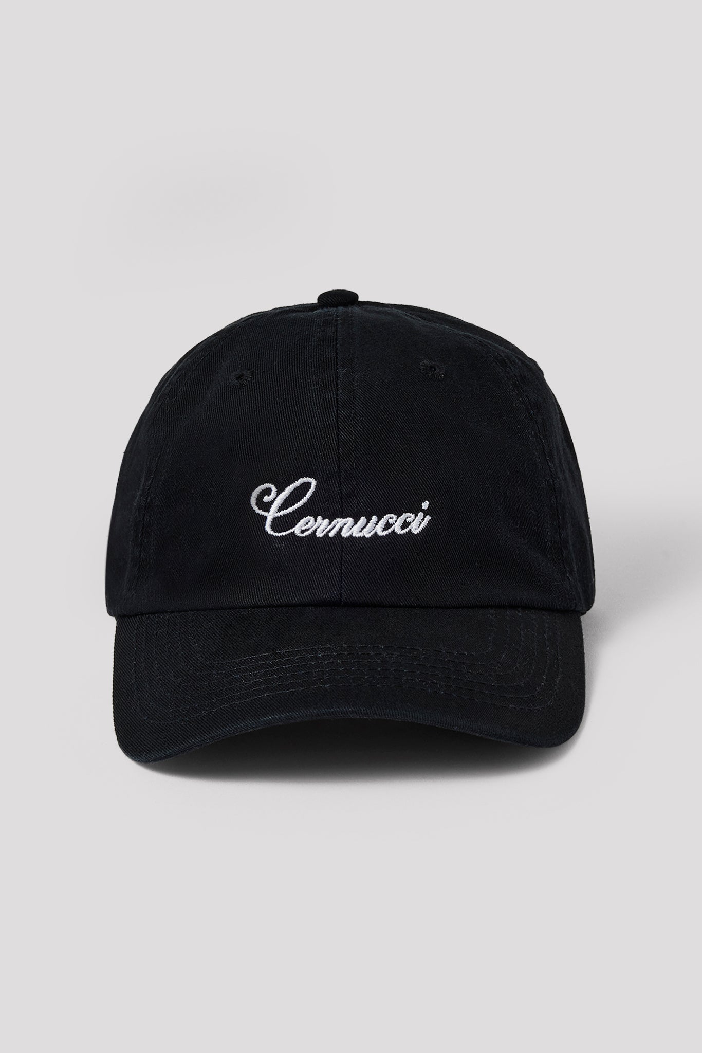Cernucci Script Logo Cap - Black