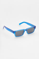 Rectangular Acetate Sunglasses - Blue