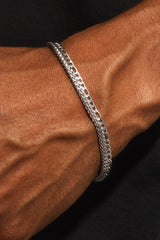 Double Figaro & Franco Bracelet - 3mm - White