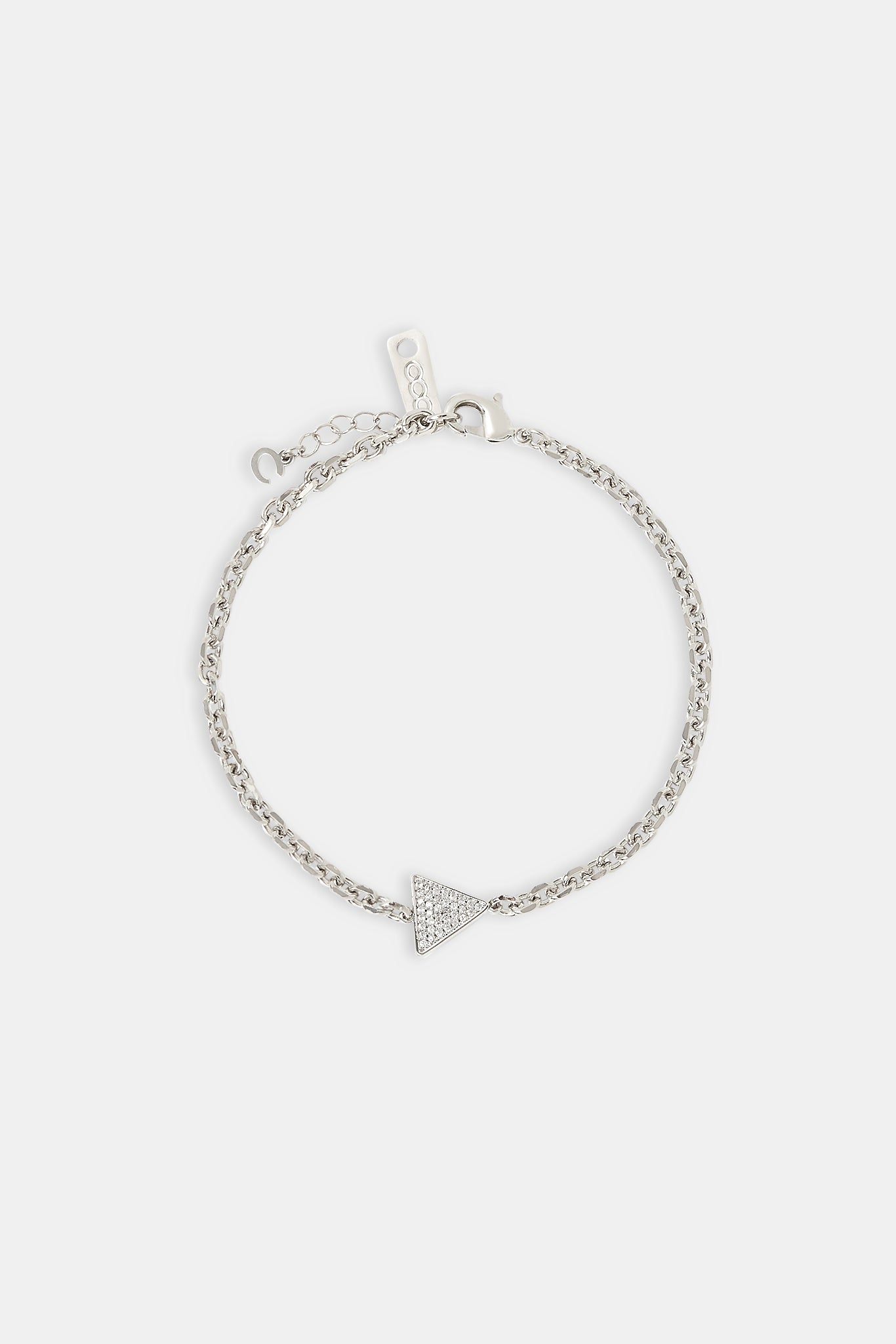 Iced Pave Triangular Rolo Bracelet - 10mm