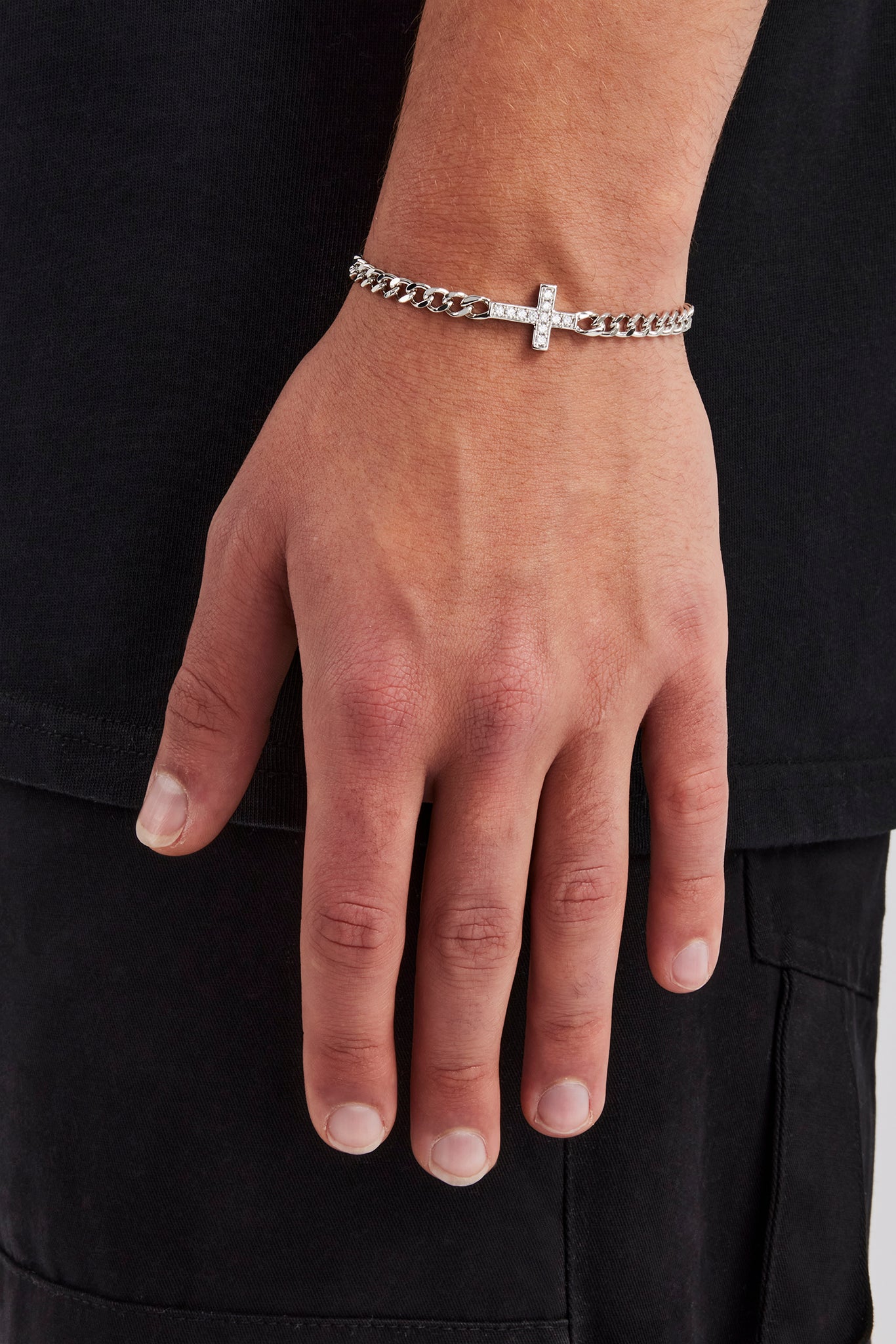 Kubanisches Armband mit Eiskreuz – 5 mm