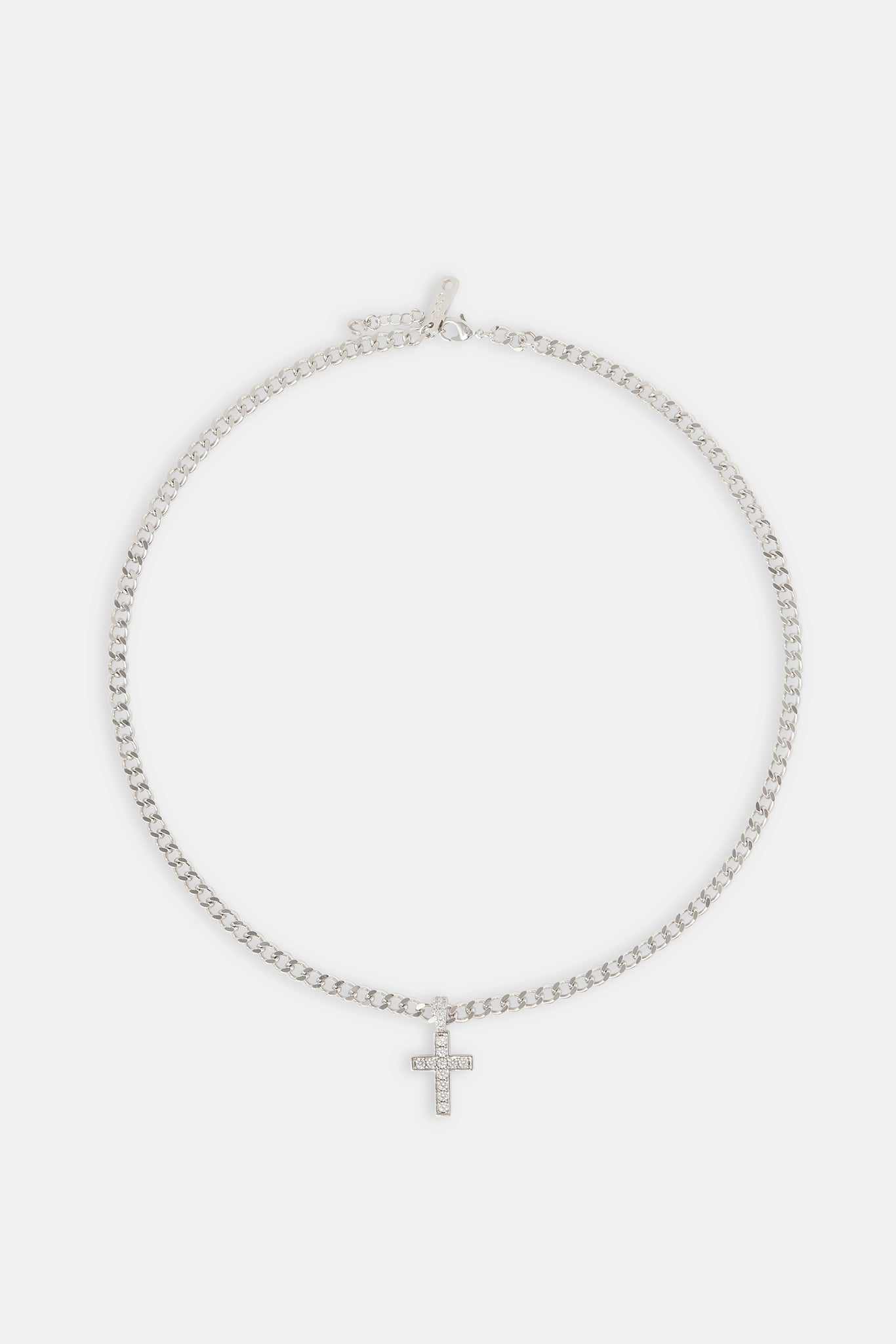 Iced Drop Cross Cuban Chain - 5mm | Mens Chains | Shop Cuban