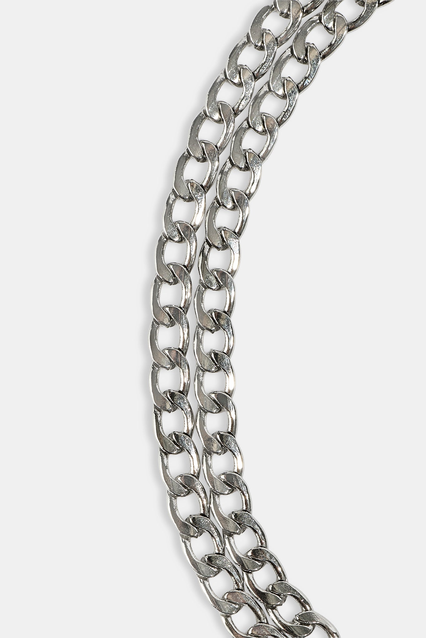 Double Curb Bracelet - 6mm - White