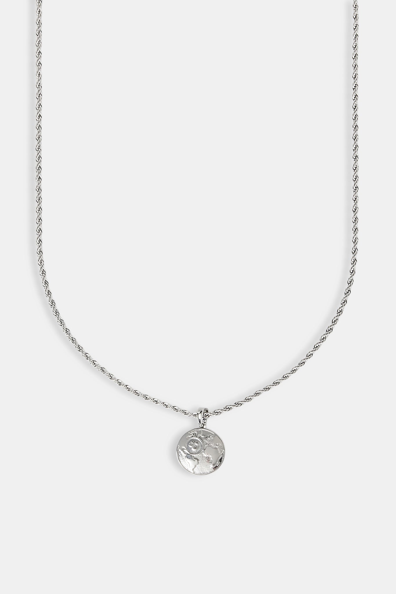 Halskette mit Micro 8-Ball-Globus-Anhänger – 15 mm