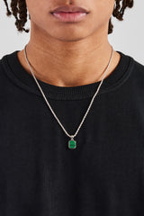 Mikrogrüne Malachit-Seilkette – 12 mm