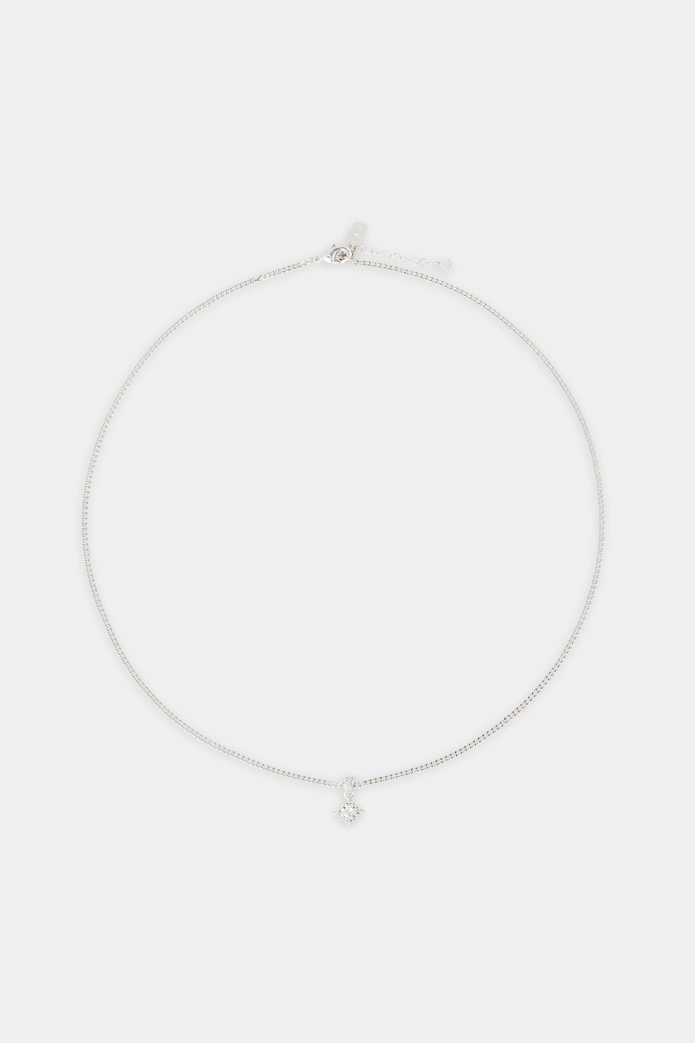 Micro Iced Star Motif Necklace - 10mm