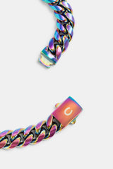 Stainless Steel Oil Slick Cuban Chain