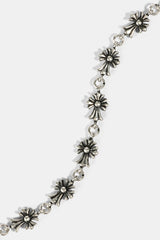 Oxidised Multi Cross Chain - 5mm - White