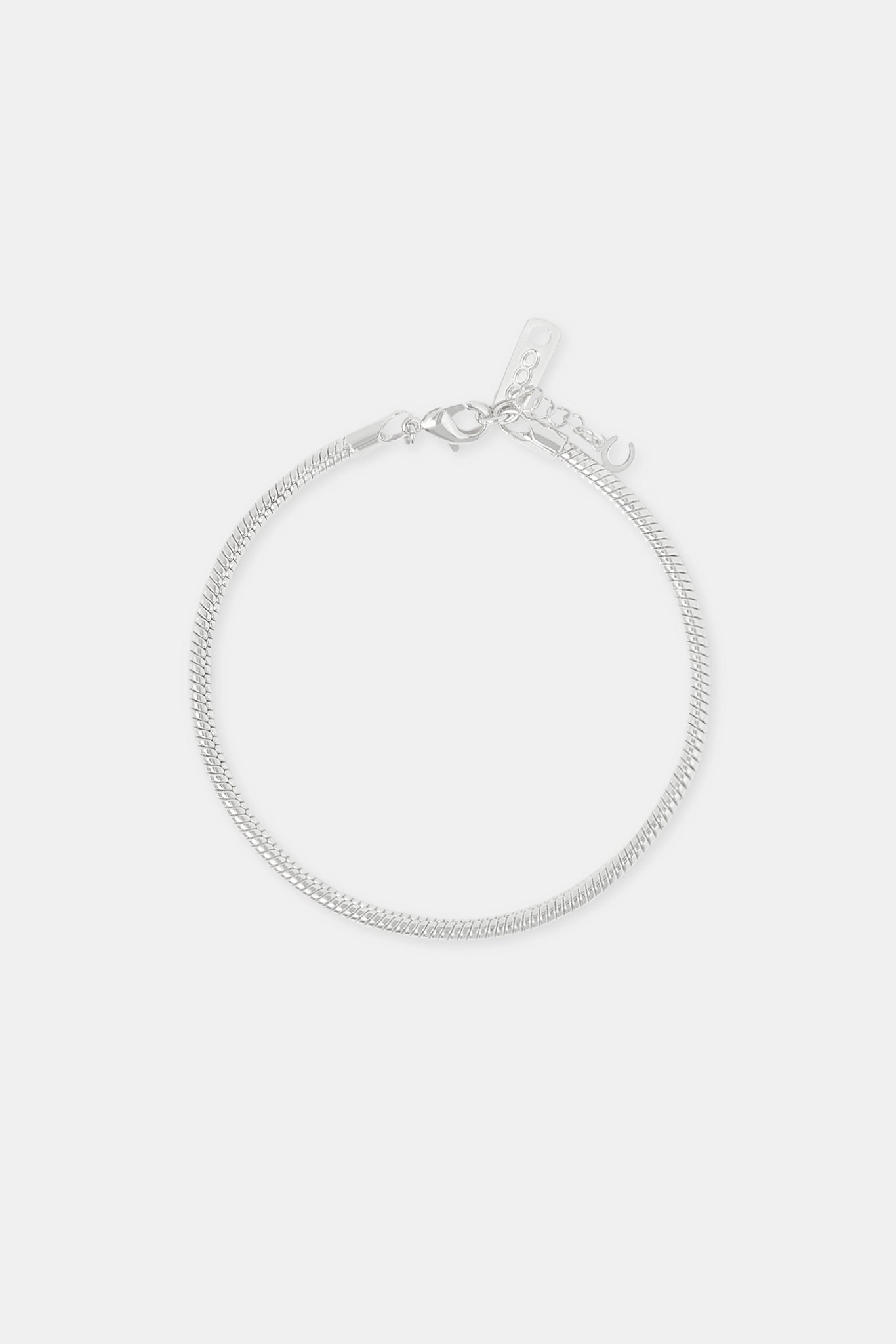 Poliertes rundes Franco-Armband – 3 mm