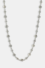 Polished Multi Cross Motif Chain - 10mm - White