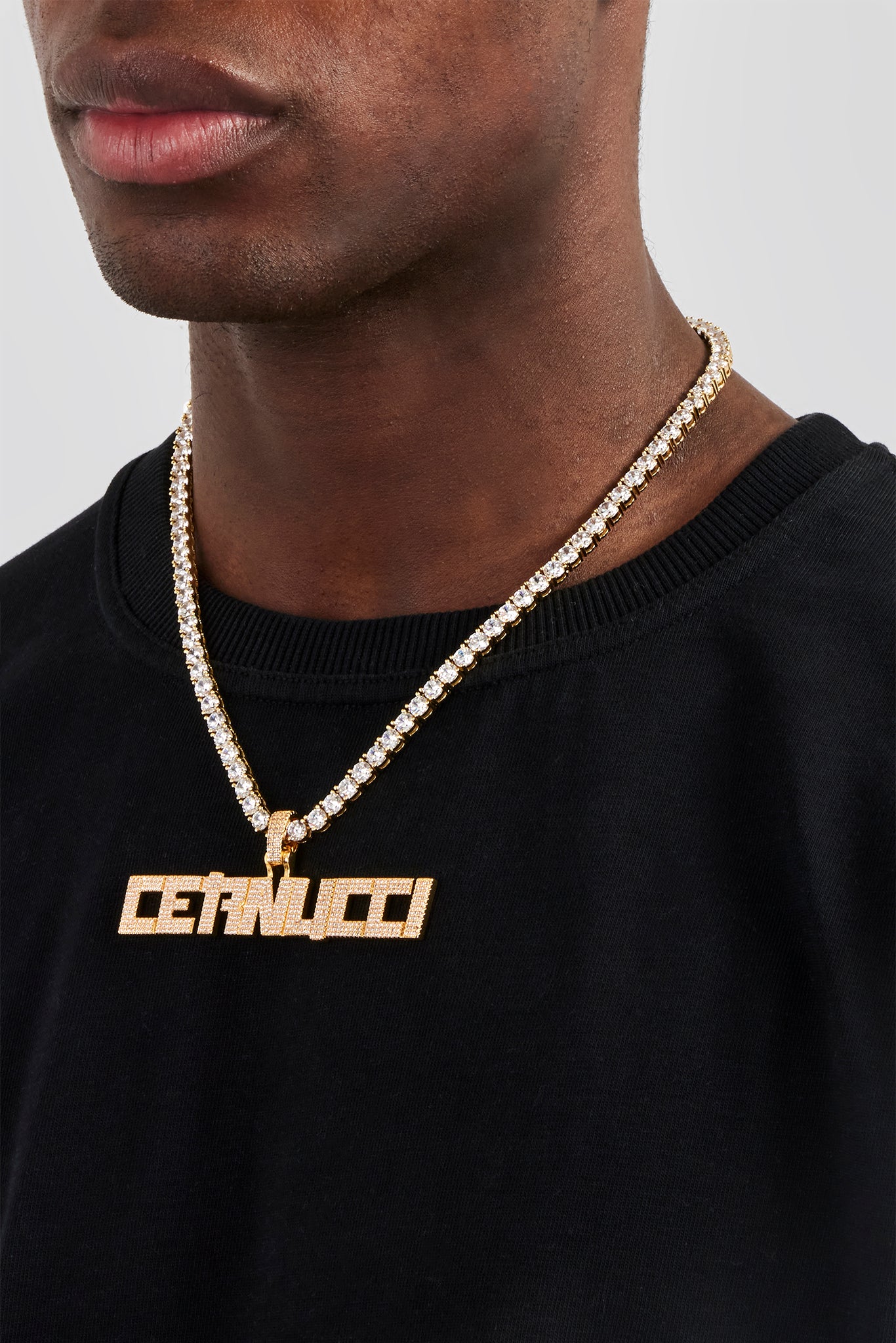 Samurai-Schriftanhänger – 15 mm – Gold