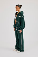 222 Cherub Contrast Stitch Tracksuit - Dark Green