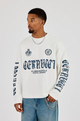 Waffle Santa Cantarina Long Sleeve T-Shirt - Off White