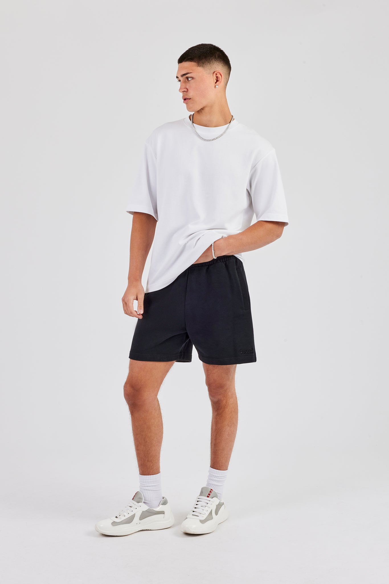 Regular Jersey Shorts - Schwarz