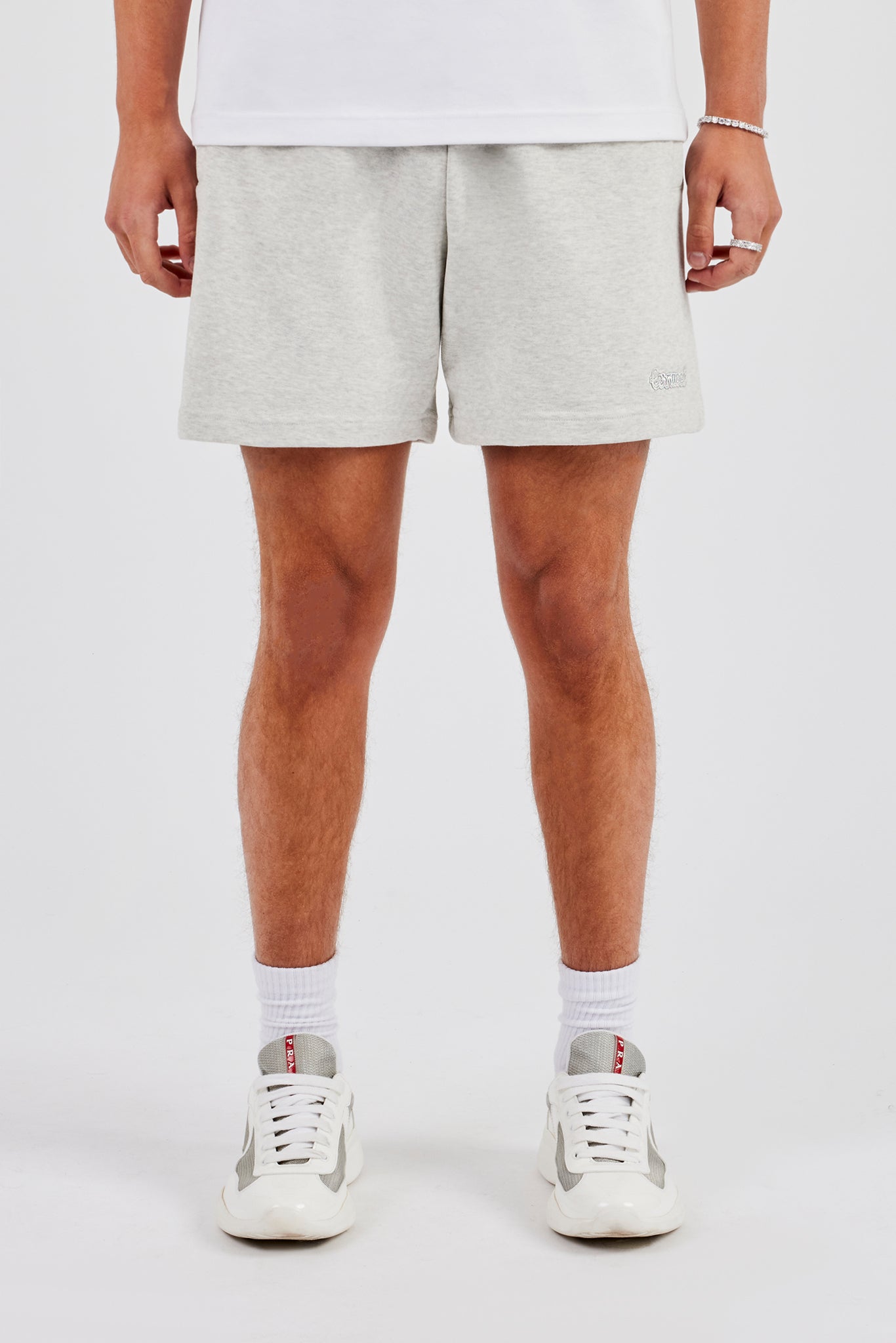 Regular Jersey Short - Grey Marl