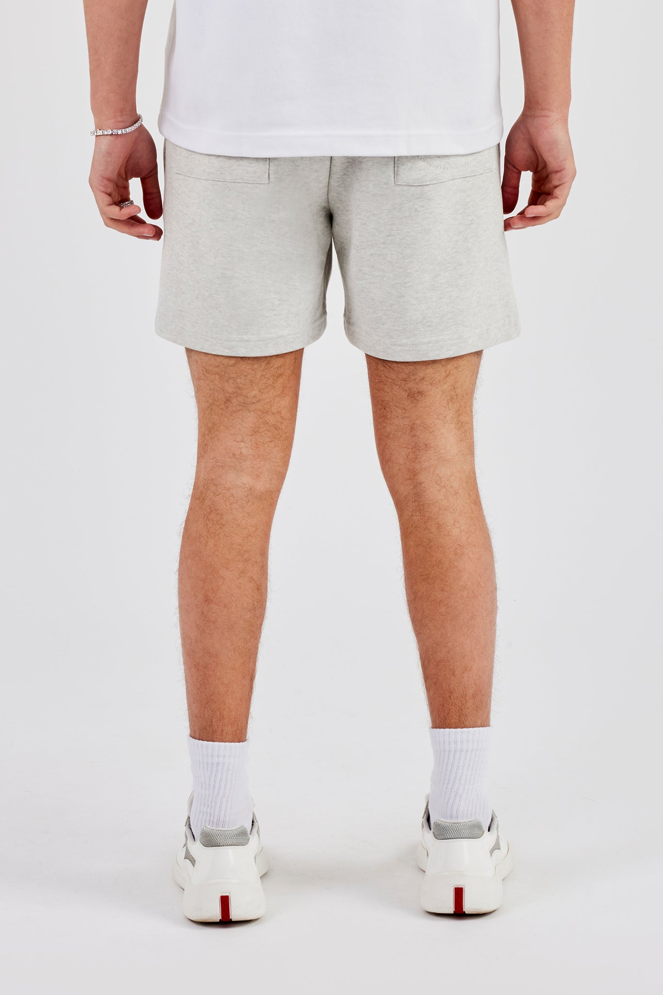 Regular Jersey Shorts - Graumeliert