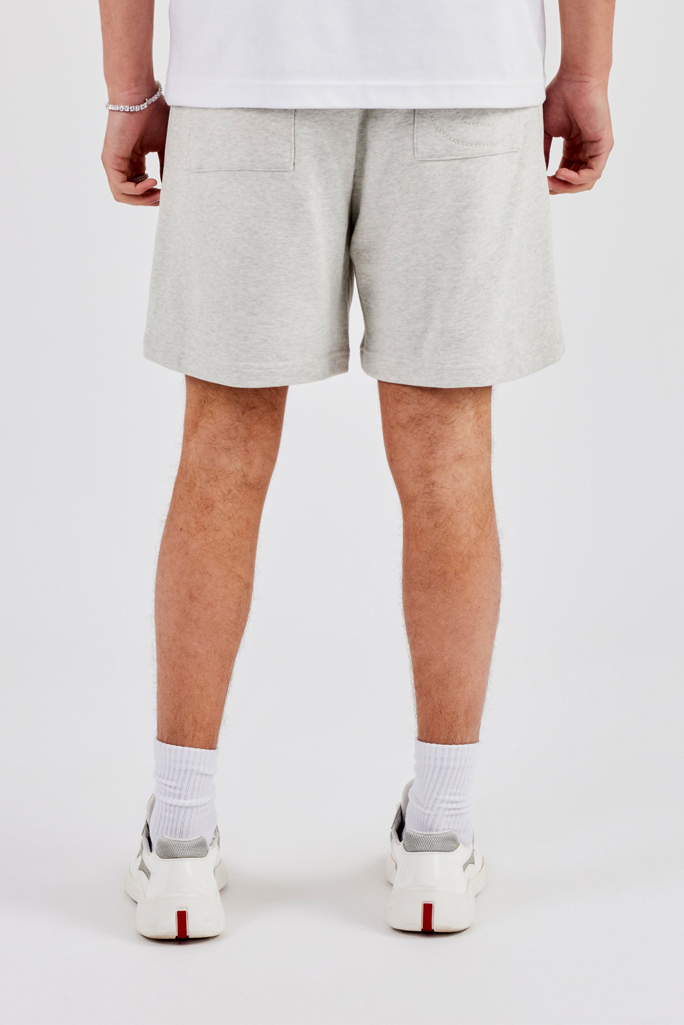 Relaxed Jersey Short - Grey Marl