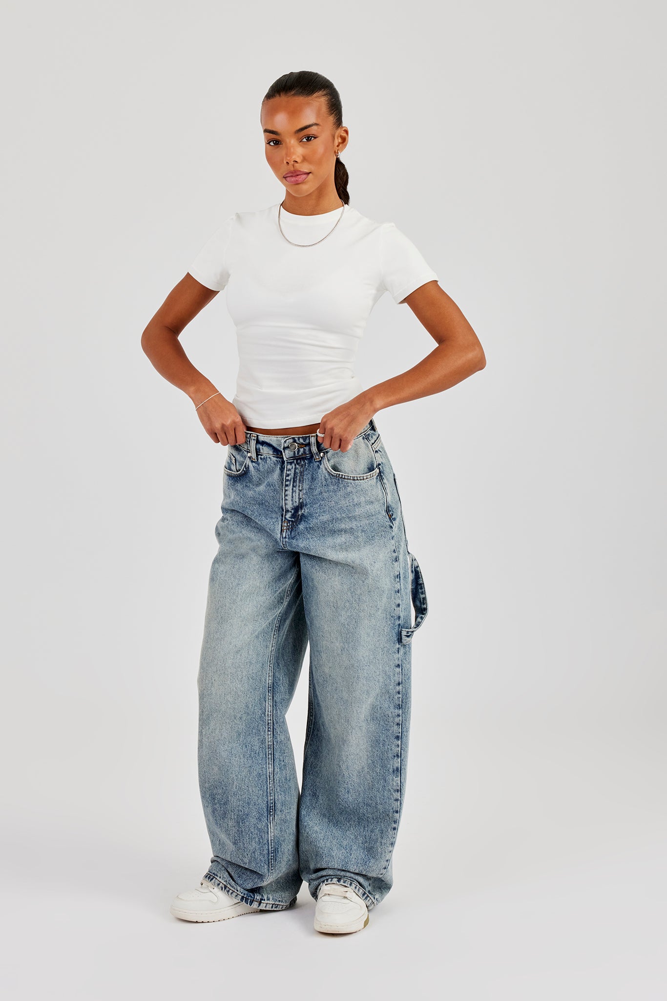 Baggy Carpenter Jeans – Antik-Waschung