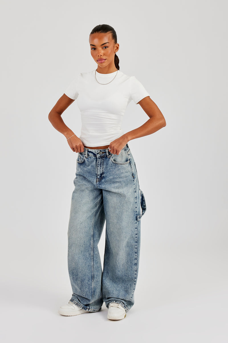 Baggy Carpenter Jeans – Antik-Waschung