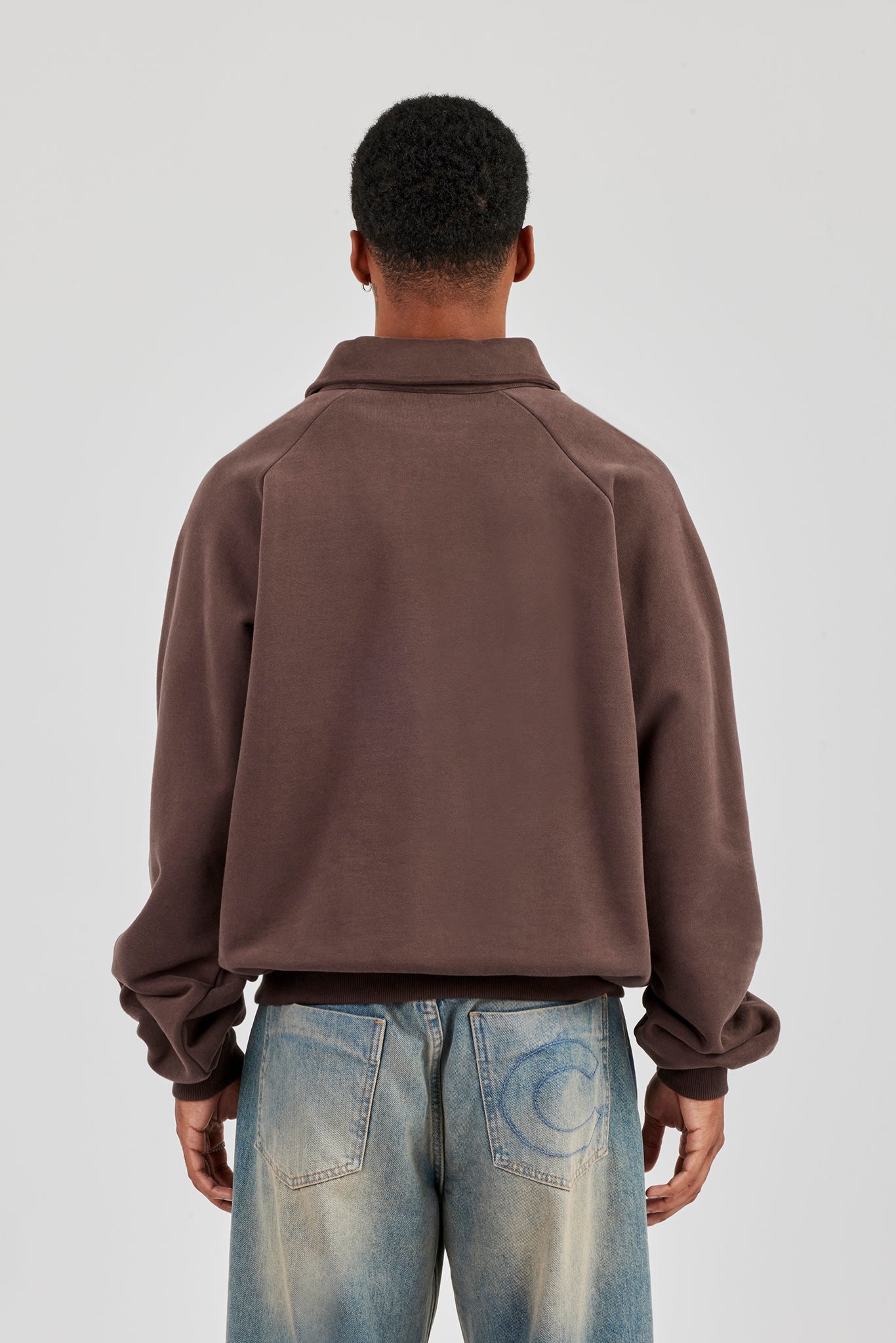 Rugby-Pullover - Kaffee