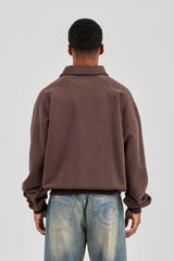 Rugby-Pullover - Kaffee