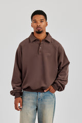 Rugby-Pullover - Kaffee