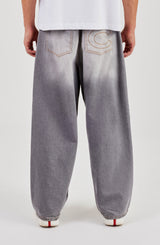 Baggy Fit Jeans – Verwaschenes Grau